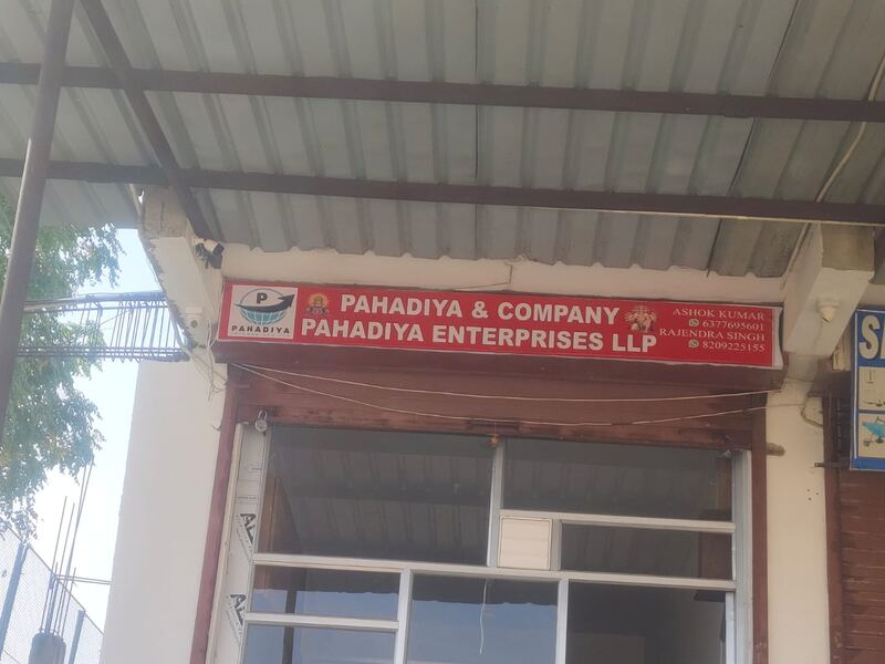 The Pahadiya Enterprises office at Bhura Market, Jaipur
